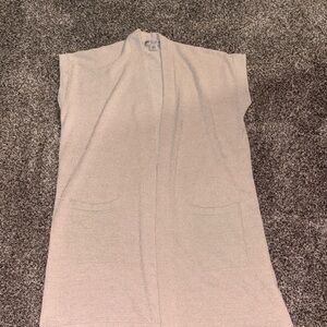 Barefoot Dreams Women's Cream Open-Front Sweater